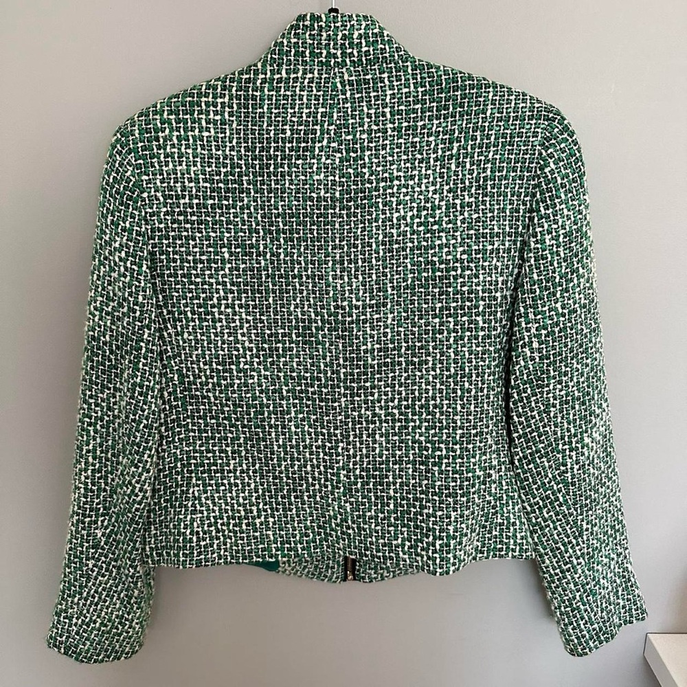 Jones New York Green and White Blazer jacket 
Size 12 - Picture 3 of 4